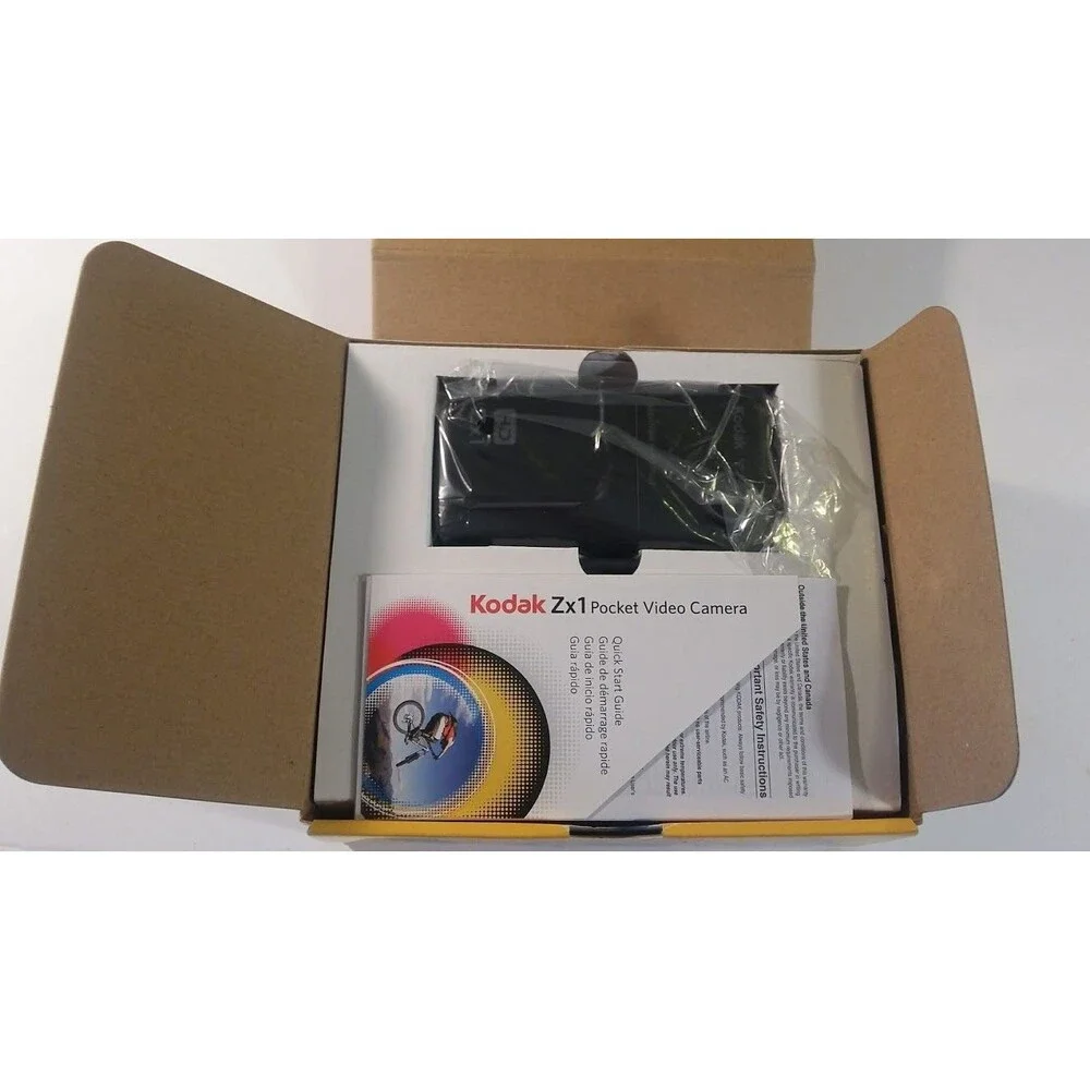 Kodak Zx1 Pocket Video Camera Black 720p HD Weather Resistant Easy Share YouTube